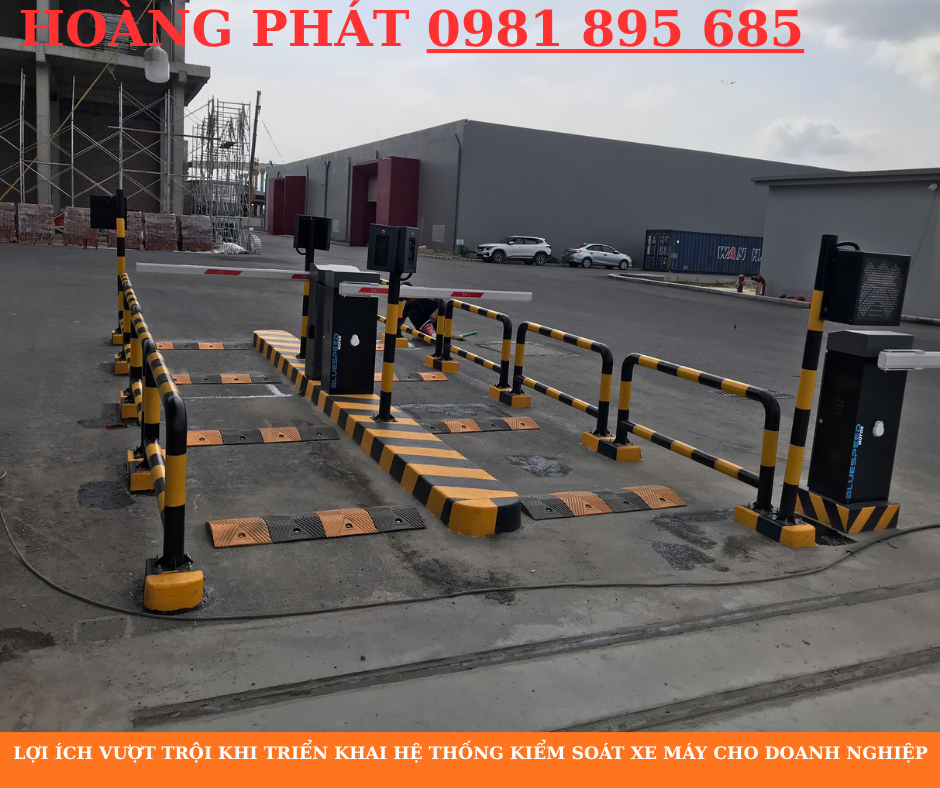 Cổng kiểm soát xe máy tự động cho nhà máy