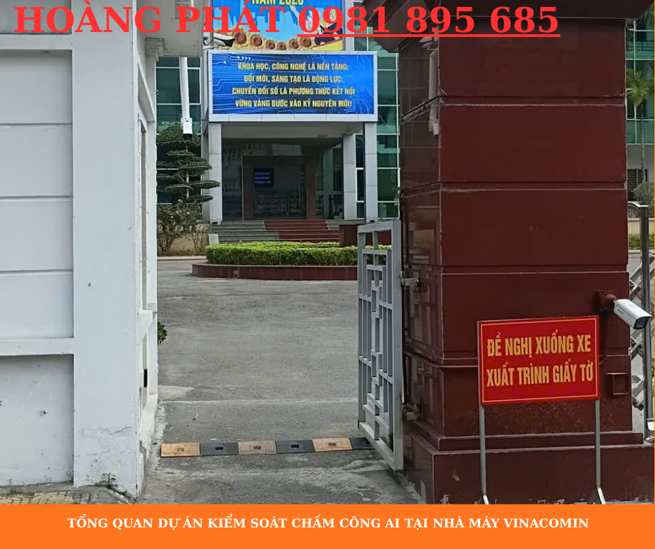 Hệ thống AI nhận diện khuôn mặt chấm công công nhân tại nhà máy cơ khí Vinacomin