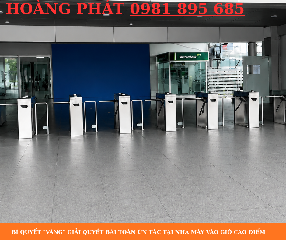 Hệ thống kiểm soát cửa tự động cho nhà máy sản xuất chuyên nghiệp.