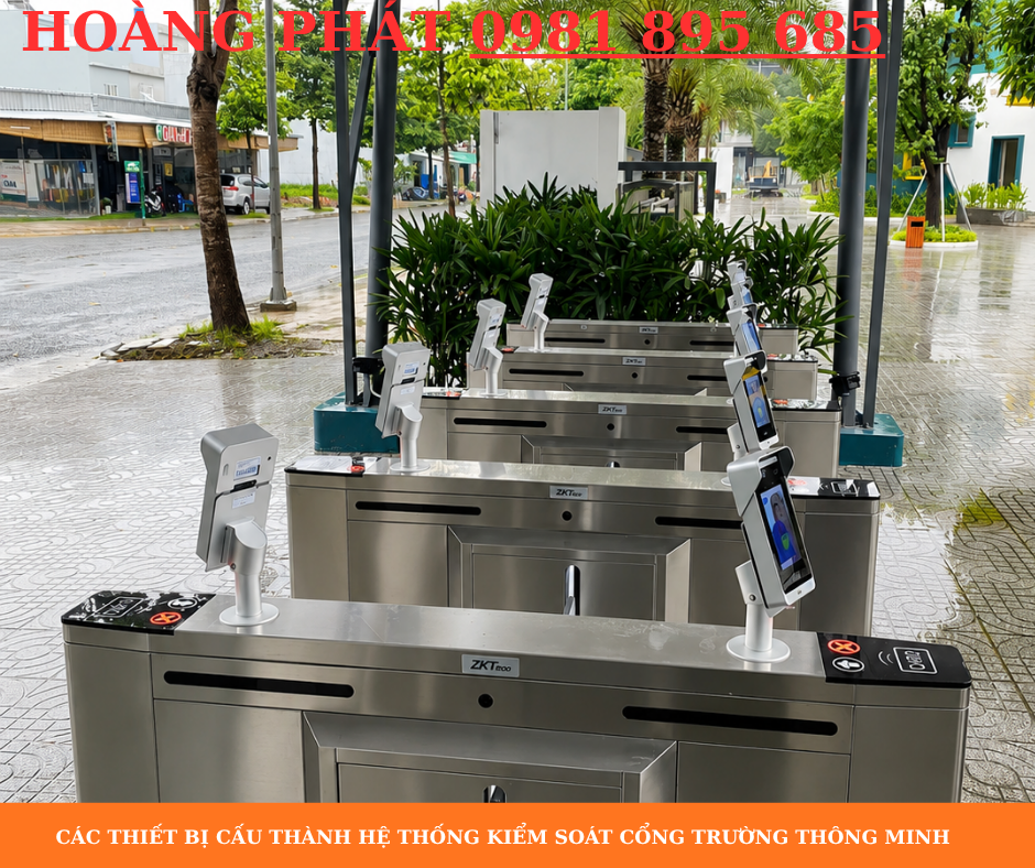 Cổng trường thông minh tích hợp nhận diện khuôn mặt giúp đảm bảo an ninh trường học