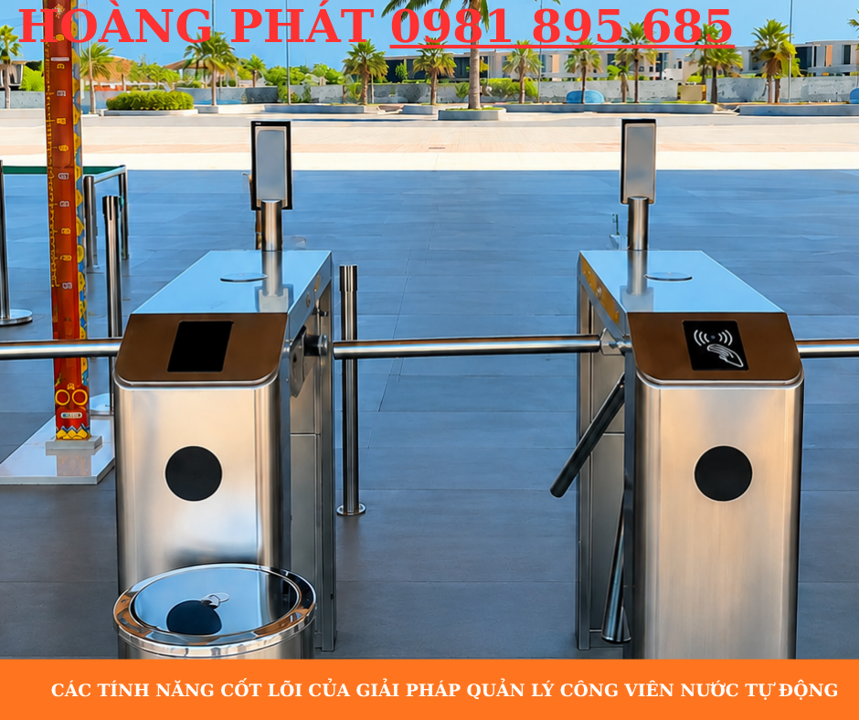Hệ thống kiểm soát vé điện tử và nhận diện khách hàng tại công viên nước