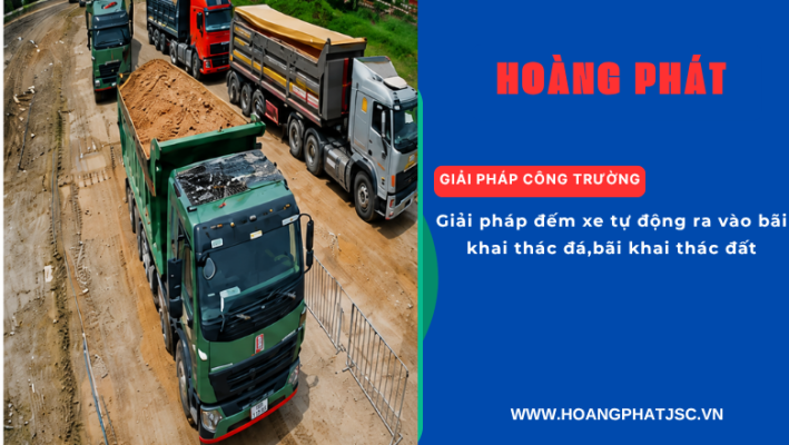 Mô hình kiểm soát phương tiện ra vào bãi khai thác đá thông minh