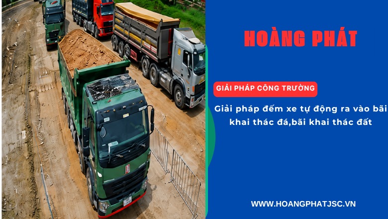 Mô hình kiểm soát phương tiện ra vào bãi khai thác đá thông minh