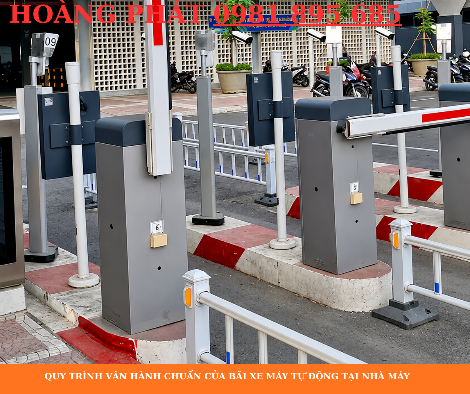 Công nghệ AI kiểm soát xe máy ra vào cổng nhà máy hiệu quả