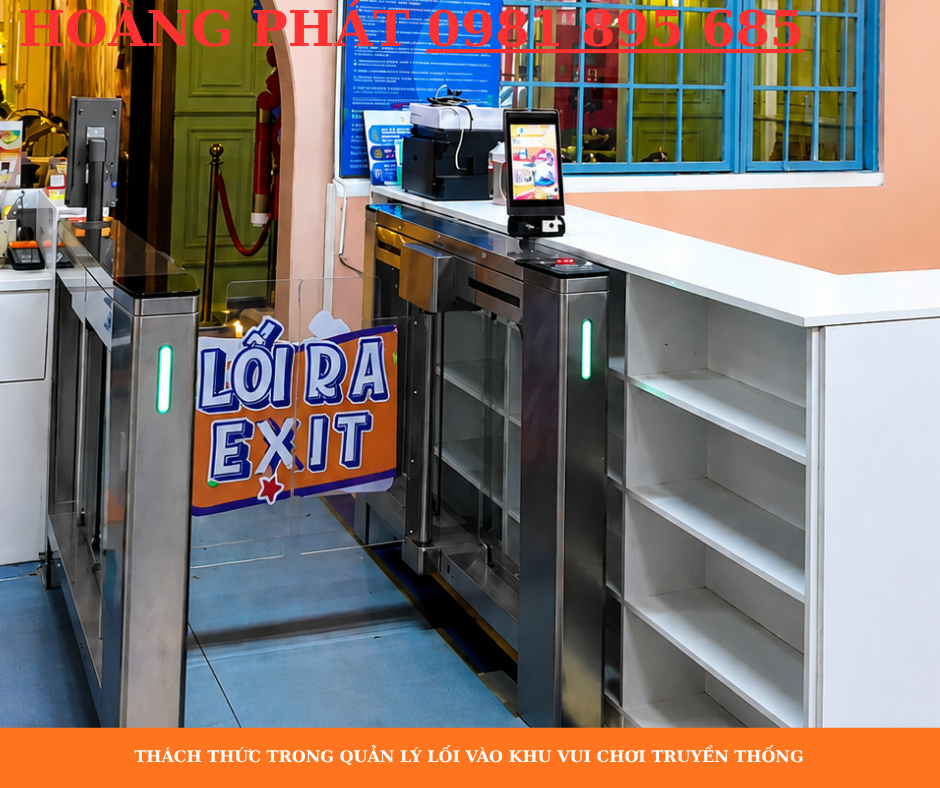 Hệ thống soát vé thông minh cho khu vui chơi trẻ em bằng mã QR.