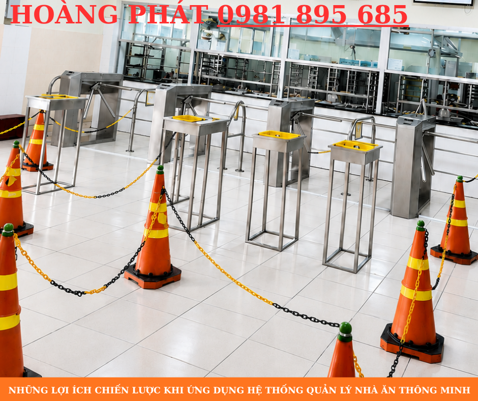 Kiểm soát nhân viên ra vào khu vực nhà ăn bằng nhận diện khuôn mặt.