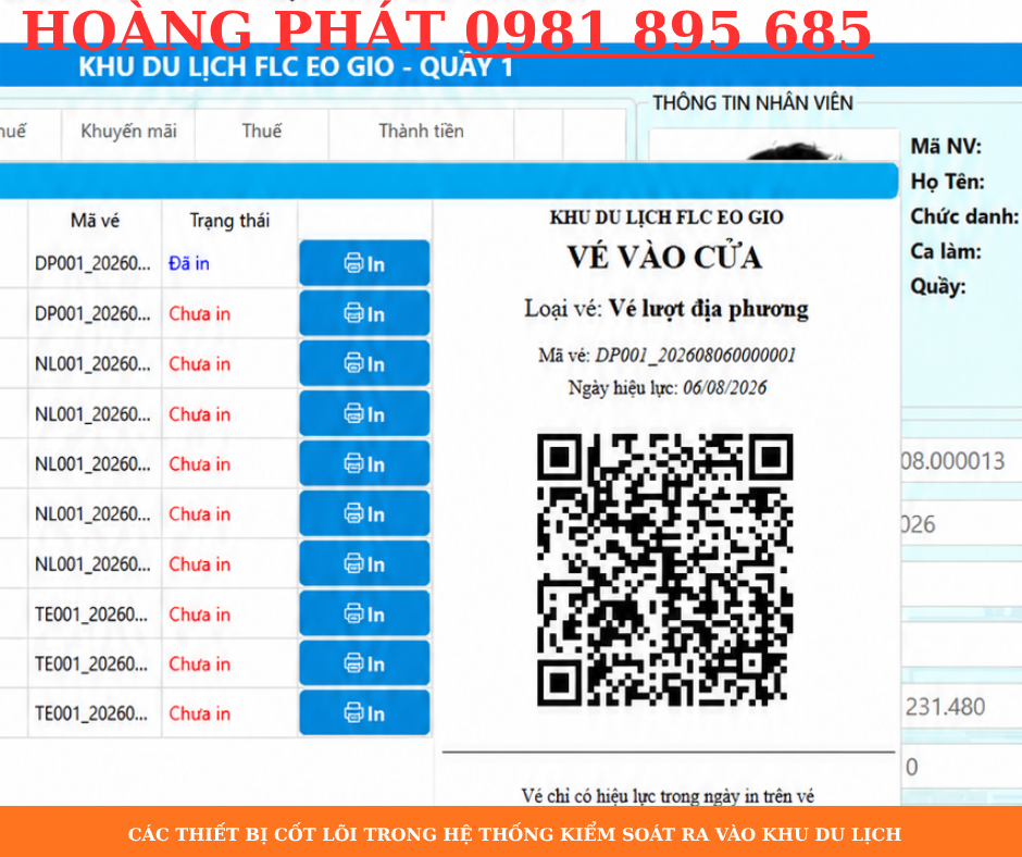 Hệ thống soát vé điện tử giúp giảm gian lận tại khu du lịch
