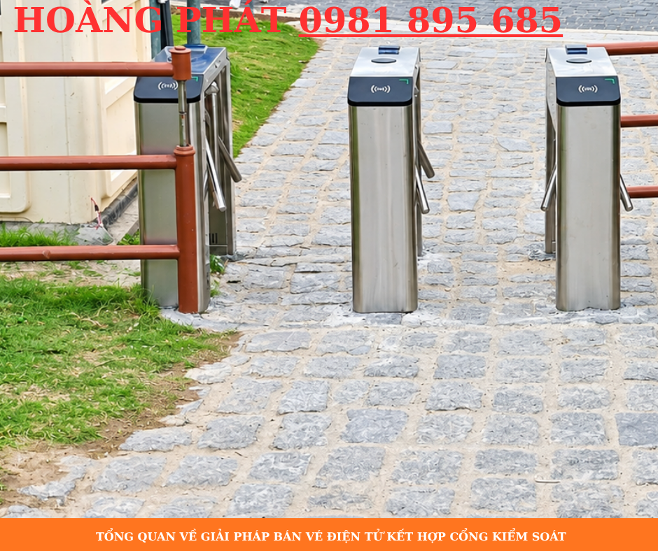 Giải pháp bán vé điện tử kết hợp cổng kiểm soát tự động giúp quản lý khách tham quan tại khu du lịch bằng QR Code và RFID.