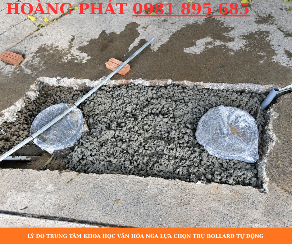 Giải pháp Bolard tự động kiểm soát phương tiện ra vào tại 501 Kim Mã