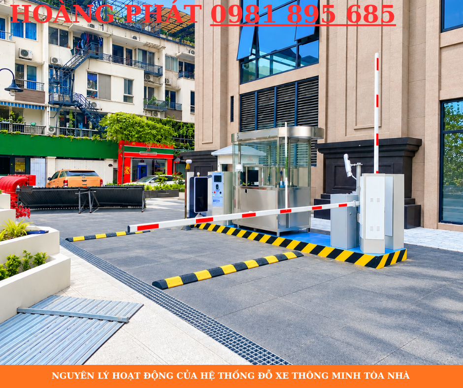 Hệ thống kiểm soát bãi đỗ xe tòa nhà bằng đầu đọc UHF