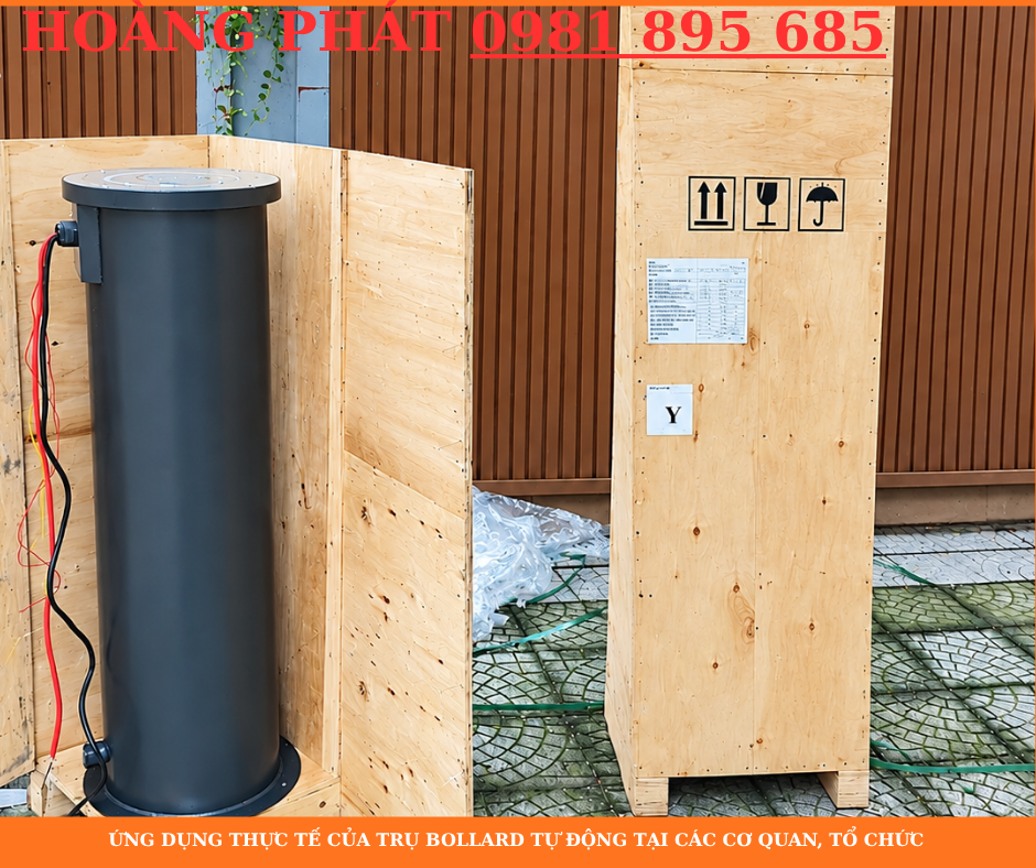 Hệ thống trụ Bollard tự động an ninh cho cơ quan, tổ chức