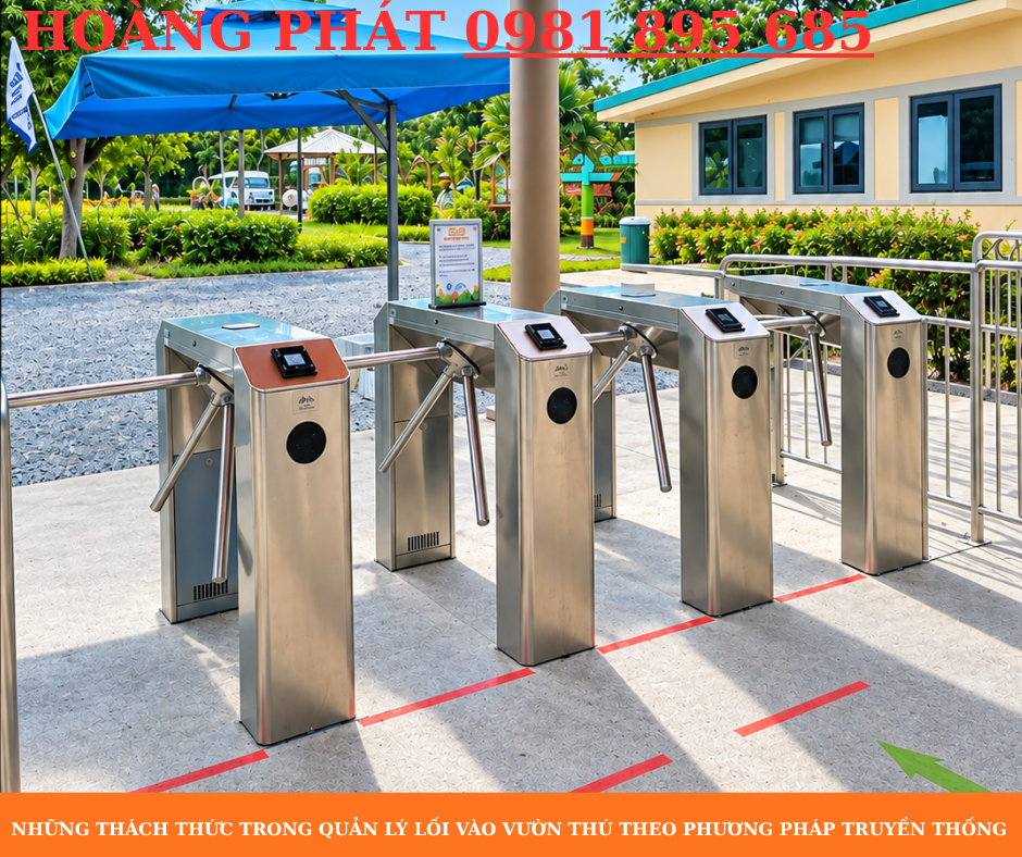 Giải pháp kiểm tra vé và tự động hóa lối vào vườn thú bằng cổng kiểm soát tự động